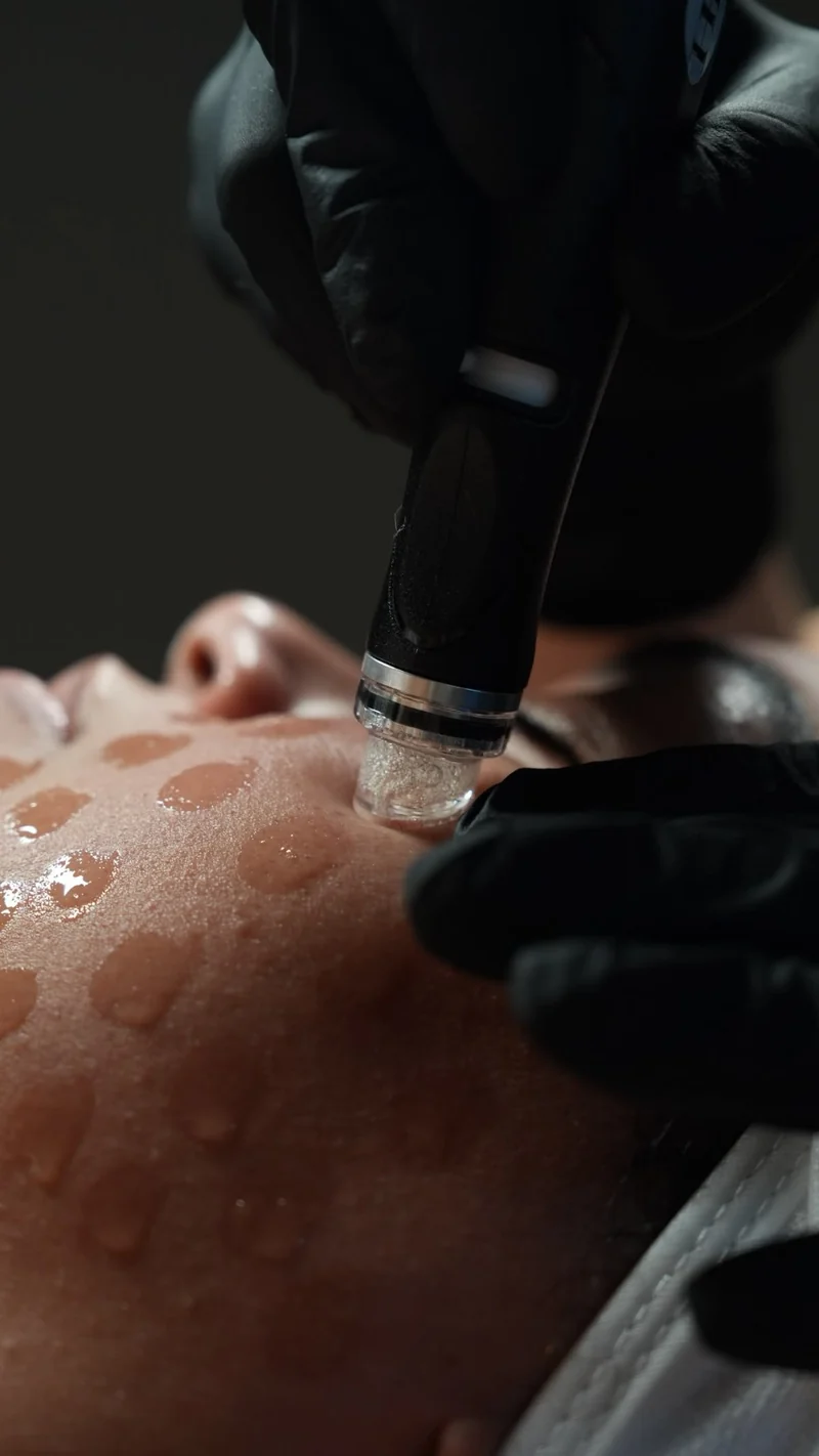 Limpieza facial profunda con cabezal de hidradermoabrasión